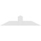 Ekena Millwork Portland Architectural Grade PVC Gable Bracket, 36"W x 9"H x 4"D x 4"F, 6/12 Pitch GBP036X09X0404POR00 - alternate 3